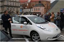 Samochód elektryczny należący do ECO Serwis SA,