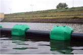 Pływak PE HD do rur / kabli utrzymujący na powierzchni wody - duża wyporność, brak korozji, roto moulding