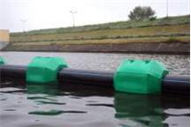 Pływak PE HD do rur / kabli utrzymujący na powierzchni wody - duża wyporność, brak korozji, roto moulding