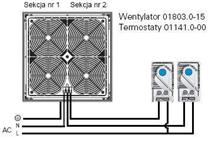 Dwubiegowy wentylator z filtrem FF018