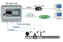 FP-3011N Przelicznik skompensowanego przepływu i energii cieplnej pary, wody oraz innych mediów ciekłych z rejestracją